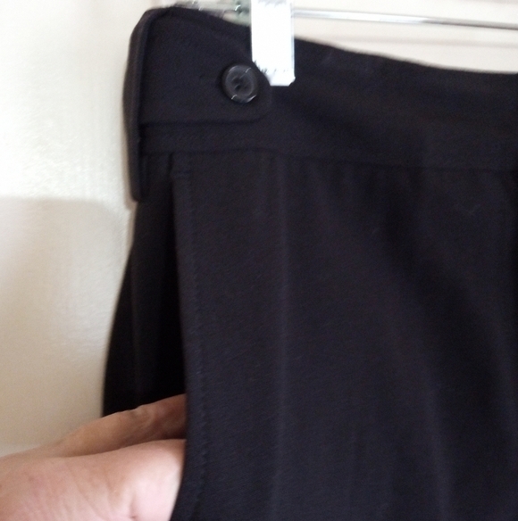 Larry Levine cropped black pants women size 8 - Picture 5 of 8